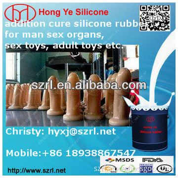 silicone rubber for male sex organ